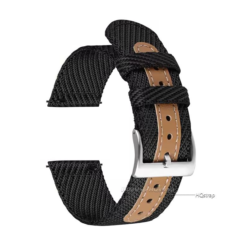 Nylon Canvas Watch Strap Men Women 18mm 20mm 22mm for Samsung Galaxy Watch 7/6/5/4/3 Quick Release Bracelet for Huawei Watchband 22mm чорний
Nylon Canvas Watch Strap Men Women 18mm 20mm 22mm for Samsung Galaxy Watch 7/6/5/4/3 Quick Release Bracelet for Huawei Watchband 22mm чорний