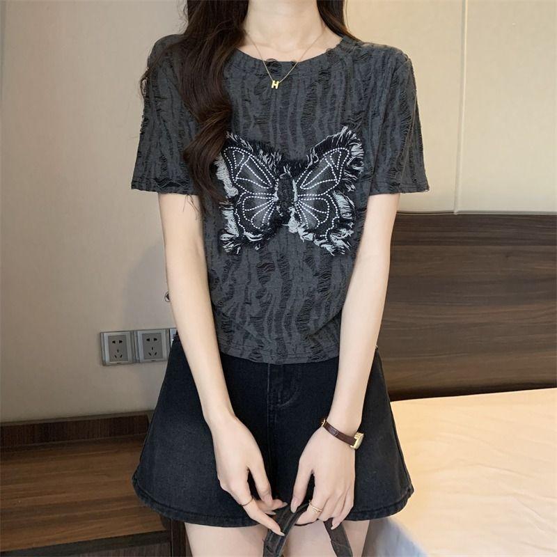 Модный тренд с коротким рукавом, женская футболка с вырезом, женская футболка y2k Top Girl в корейском стиле, женская универсальная повседневная свободная футболка с рисунком XL
Модный тренд с коротким рукавом, женская футболка с вырезом, женская футболка y2k Top Girl в корейском стиле, женская универсальная повседневная свободная футболка с рисунком XL