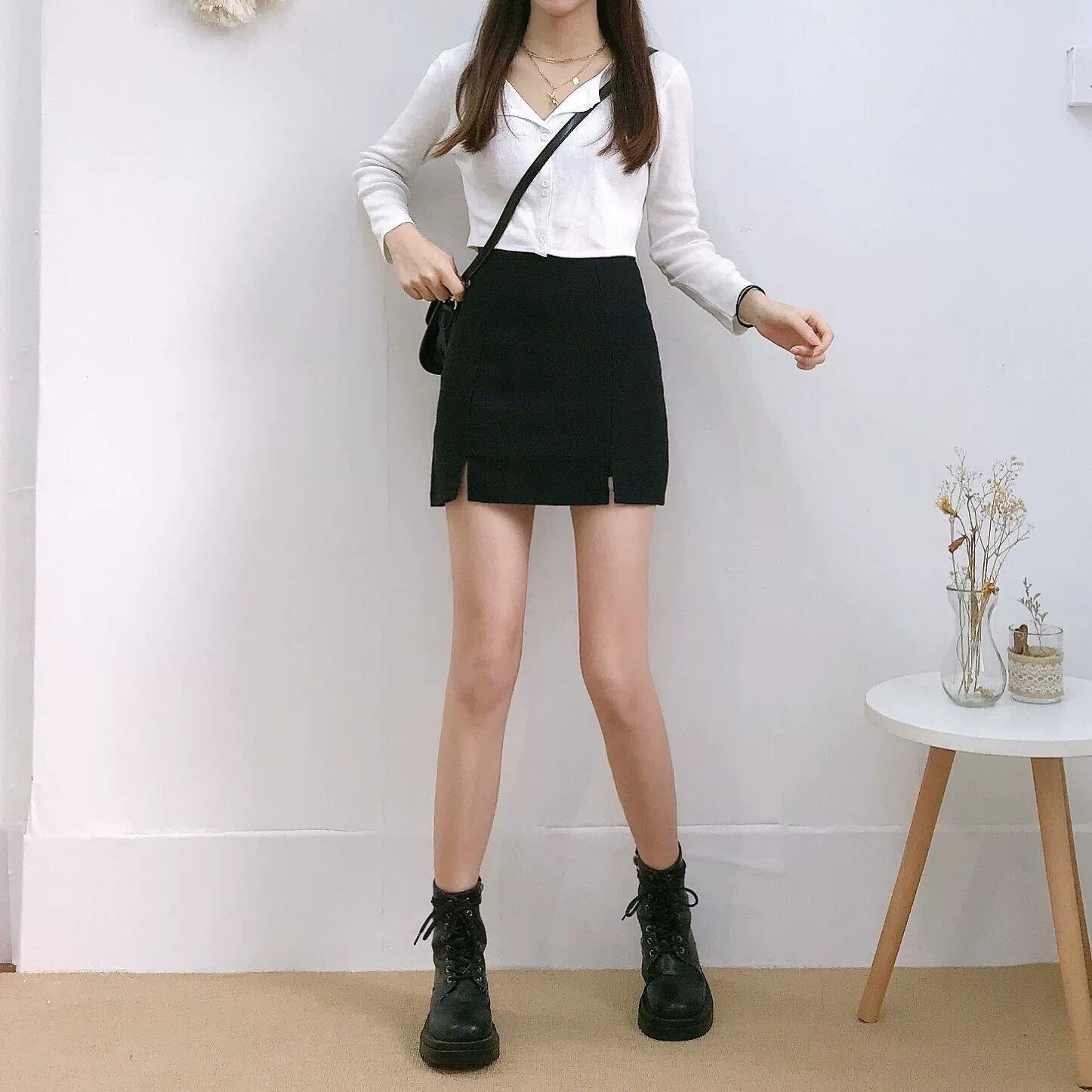 Petite High Waist A-Line Short Skirt with Slit - XXS Size, 150cm Tall, Versatile for Spring/Summer XL
Petite High Waist A-Line Short Skirt with Slit - XXS Size, 150cm Tall, Versatile for Spring/Summer XL