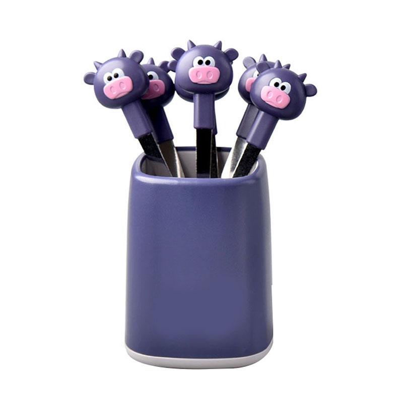 Набор из 6 вилок для фруктов для детей из нержавеющей стали, милые мультяшные животные, вилки для десерта для фиолетовый
Набор из 6 вилок для фруктов для детей из нержавеющей стали, милые мультяшные животные, вилки для десерта для фиолетовый