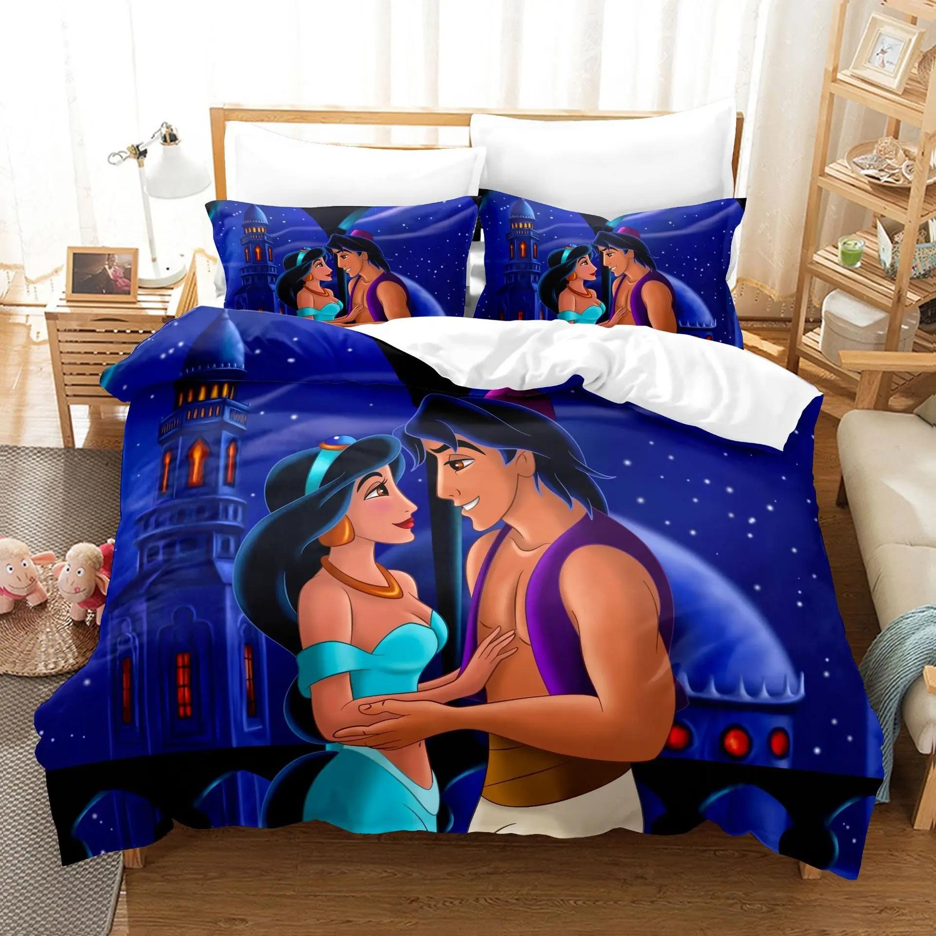 Disney s Aladdin lamp Bedding Set,3D Cartoon Printed Aladdin Duvet Cover Set,Quilt Cover for Family and Friends Gift 70X133cm-2pcs
Disney s Aladdin lamp Bedding Set,3D Cartoon Printed Aladdin Duvet Cover Set,Quilt Cover for Family and Friends Gift 70X133cm-2pcs