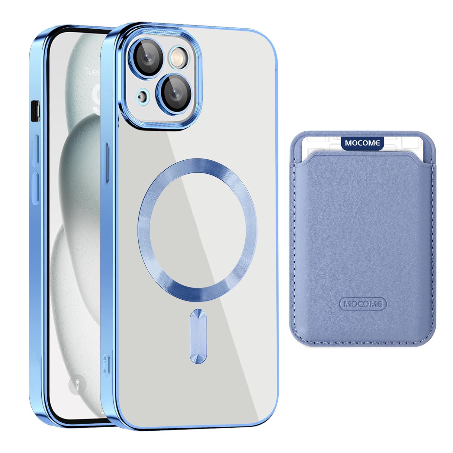 For iPhone 15 Plus Case Compatible with MagSafe TPU+PC Mobile Cover with Card Bag Baby Blue
For iPhone 15 Plus Case Compatible with MagSafe TPU+PC Mobile Cover with Card Bag Baby Blue