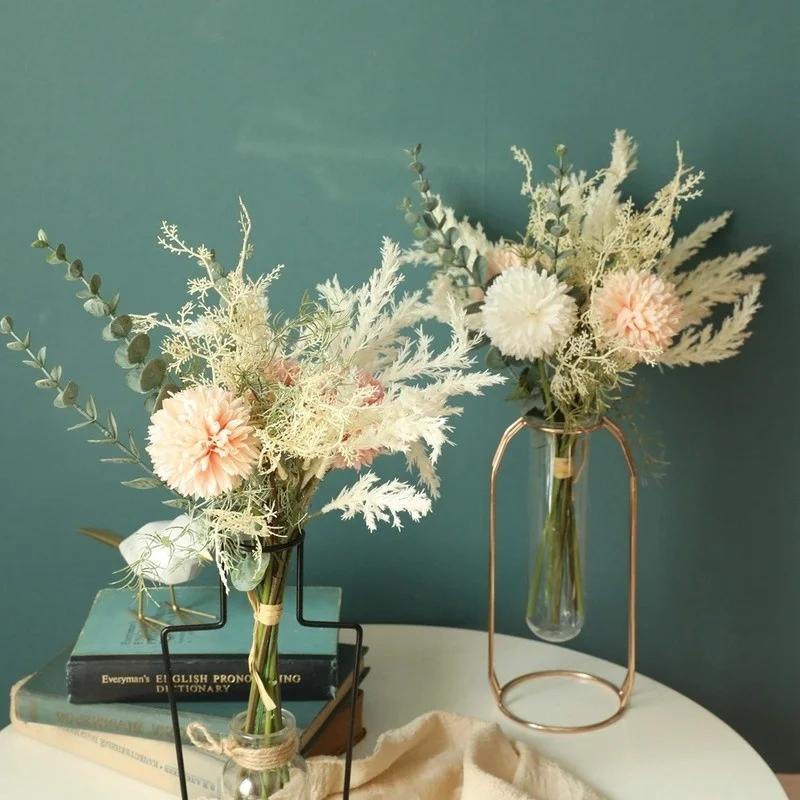 Artificial Flowers Bouquet for Home Party Decoration Wedding Bouquet Flowers Bulrush Silk Hydrangea Fake Flowers B бежевий
Artificial Flowers Bouquet for Home Party Decoration Wedding Bouquet Flowers Bulrush Silk Hydrangea Fake Flowers B бежевий