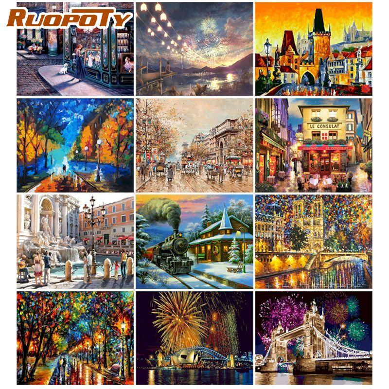 Ruopoty Ciyt пейзажная картина маслом, ручная роспись, холст, картина для настенного искусства, сделай сам, картина по номерам, акриловая краска, домашний декор
Ruopoty Ciyt пейзажная картина маслом, ручная роспись, холст, картина для настенного искусства, сделай сам, картина по номерам, акриловая краска, домашний декор