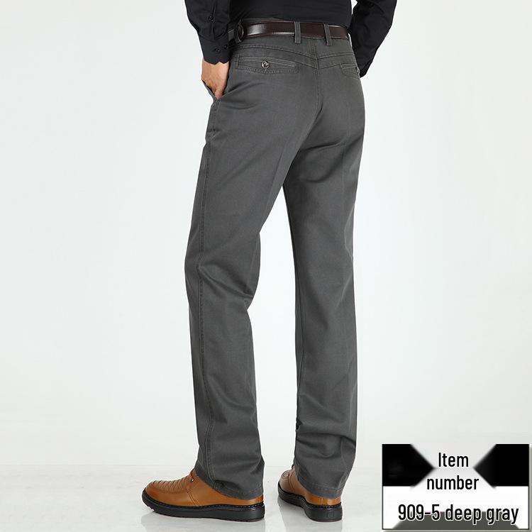 Мужские хлопковые повседневные брюки - Осень/Зима, Свободный крой, Высокая посадка, Прямые штанины, Для среднего и пожилого возраста Waist 32
Мужские хлопковые повседневные брюки - Осень/Зима, Свободный крой, Высокая посадка, Прямые штанины, Для среднего и пожилого возраста Waist 32