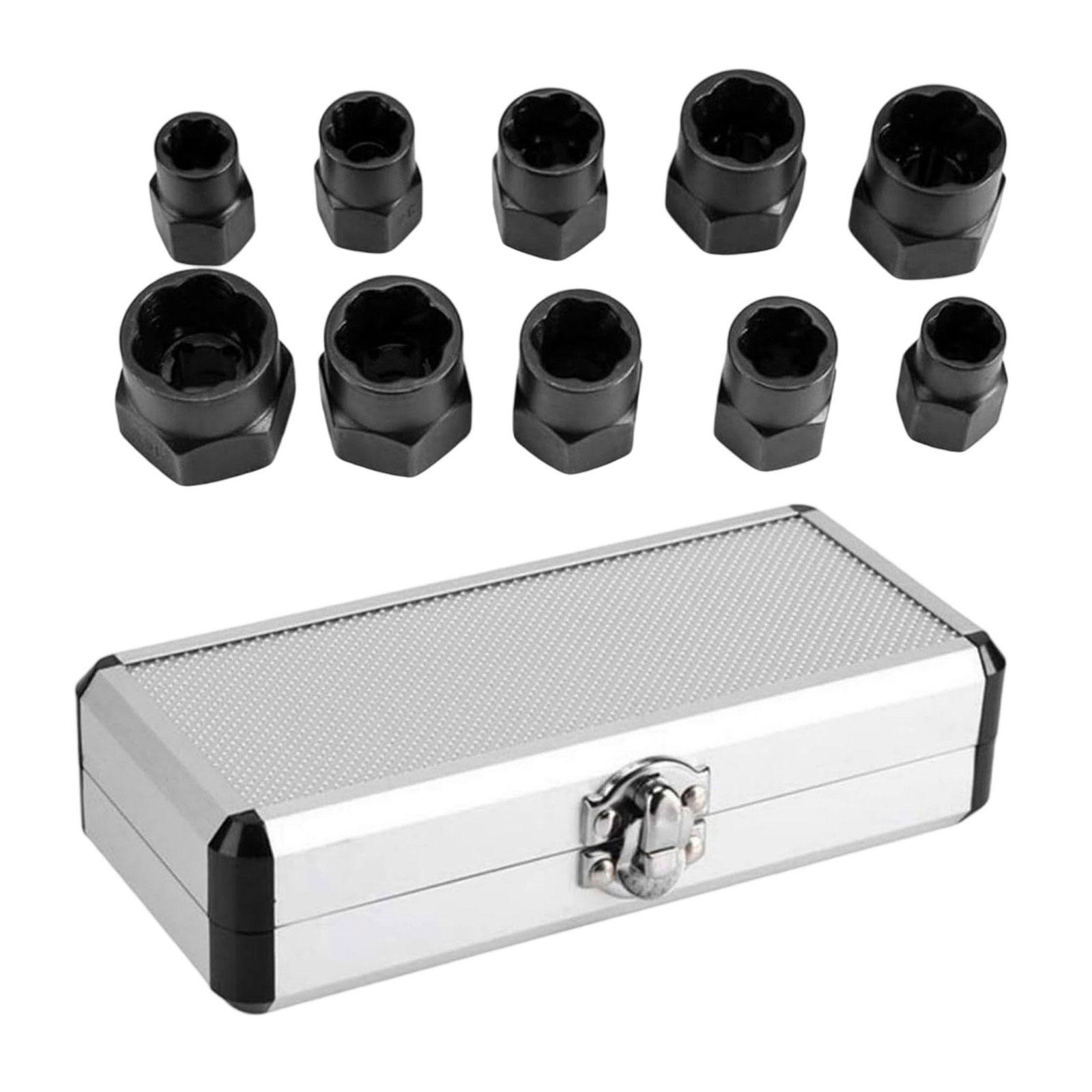 Corrosions Resistant Hexagonal Bolt Extractor Nut Remover For Damaged Rounded Nose Metric Size 9-19mm Heavy dutys Case 1
Corrosions Resistant Hexagonal Bolt Extractor Nut Remover For Damaged Rounded Nose Metric Size 9-19mm Heavy dutys Case 1