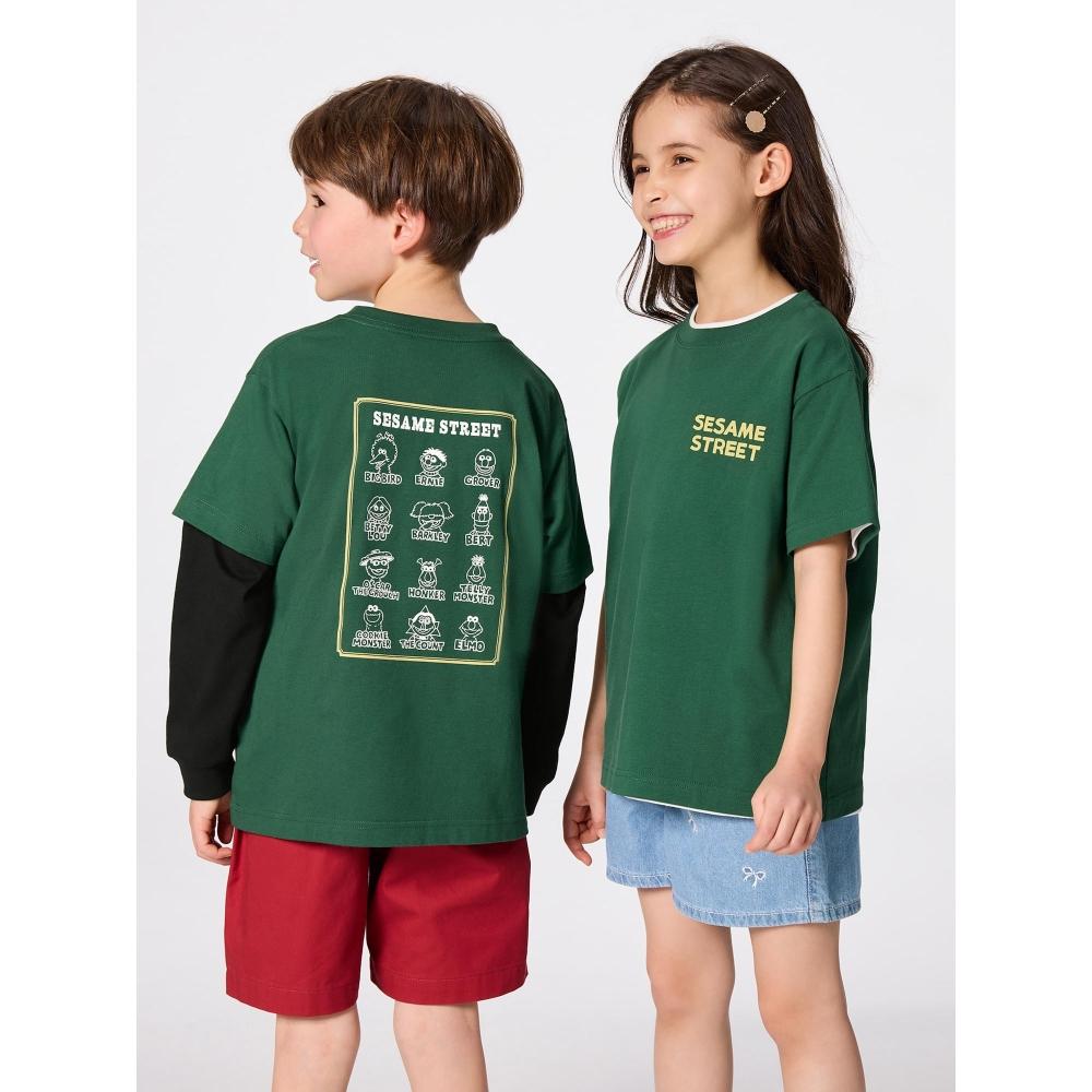 GU by Uniqlo Детская футболка-поло унисекс с рисунком Sesame sT 58 DARK GREEN/110cm
GU by Uniqlo Детская футболка-поло унисекс с рисунком Sesame sT 58 DARK GREEN/110cm
