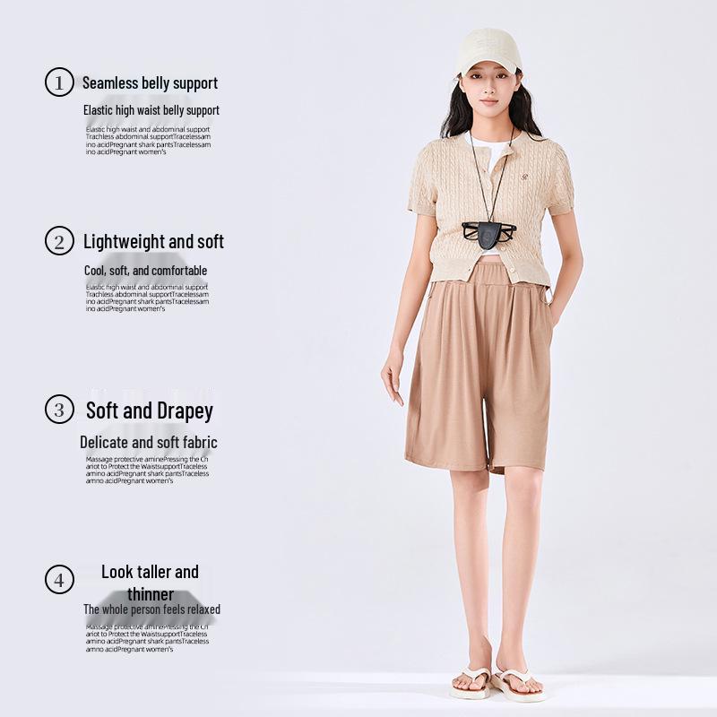 Maternity Summer High-Waist Loose Shorts - Versatile Five-Point Casual Wear Medium
Maternity Summer High-Waist Loose Shorts - Versatile Five-Point Casual Wear Medium