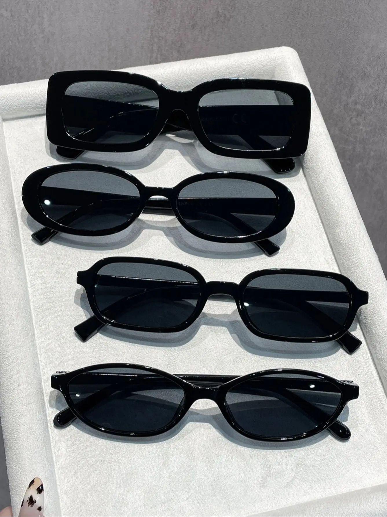 4PCS Classic Black Elegant Small Frame Sunglasses Versatile Decorative No-Makeup Photography Sun Protection Eyewear чёрный
4PCS Classic Black Elegant Small Frame Sunglasses Versatile Decorative No-Makeup Photography Sun Protection Eyewear чёрный