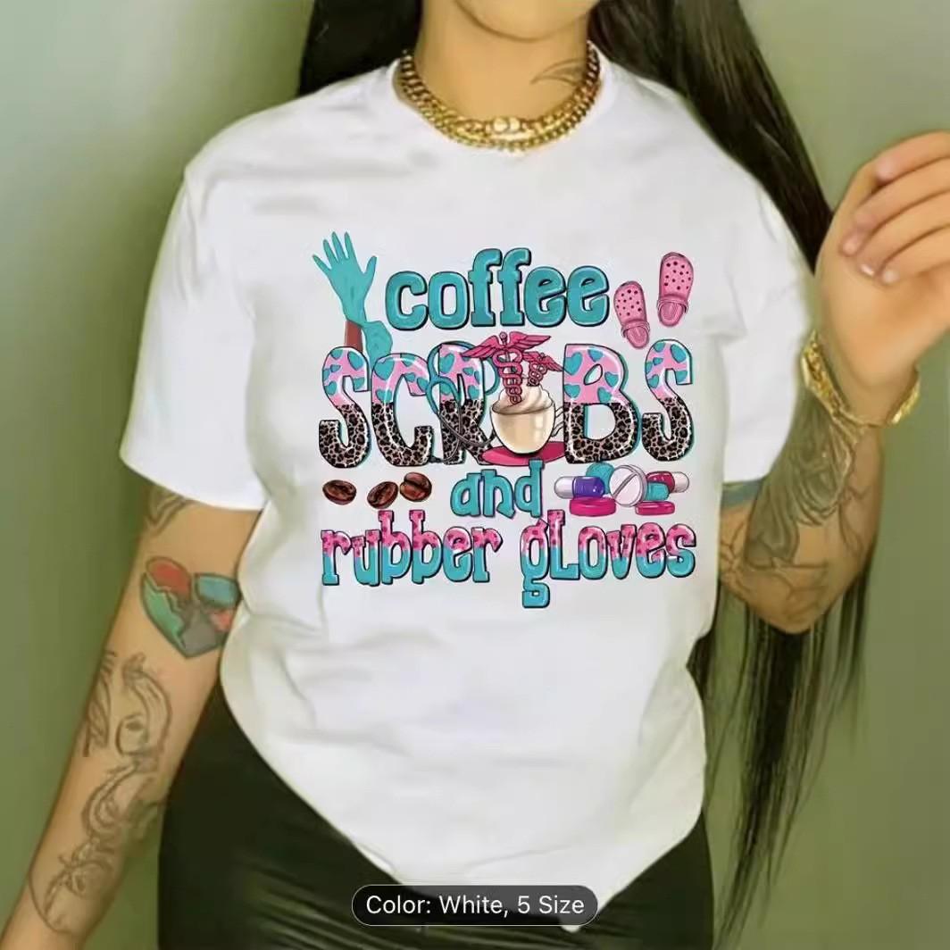 European and American spot printed crew neck T-shirt spring and summer casual short-sleeved crew neck top short-sleeved women s T-shirt 5XL білий
European and American spot printed crew neck T-shirt spring and summer casual short-sleeved crew neck top short-sleeved women s T-shirt 5XL білий
