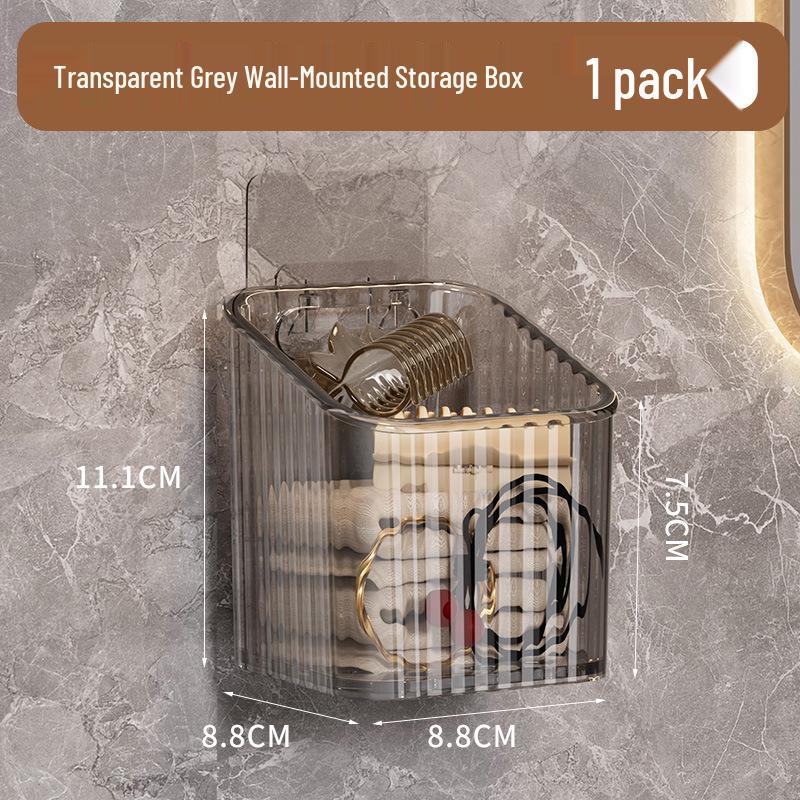 Punch-Free Wall-Mounted Bathroom Storage Basket for Cosmetics and Toiletries
Punch-Free Wall-Mounted Bathroom Storage Basket for Cosmetics and Toiletries
