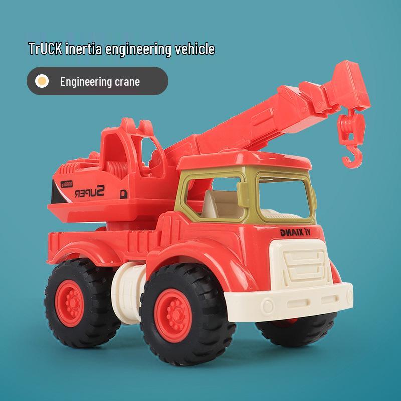 Children s Inertial Engineering Toy Set: Excavator, Bulldozer, Mixer, Dump Truck & Crane Models
Children s Inertial Engineering Toy Set: Excavator, Bulldozer, Mixer, Dump Truck & Crane Models