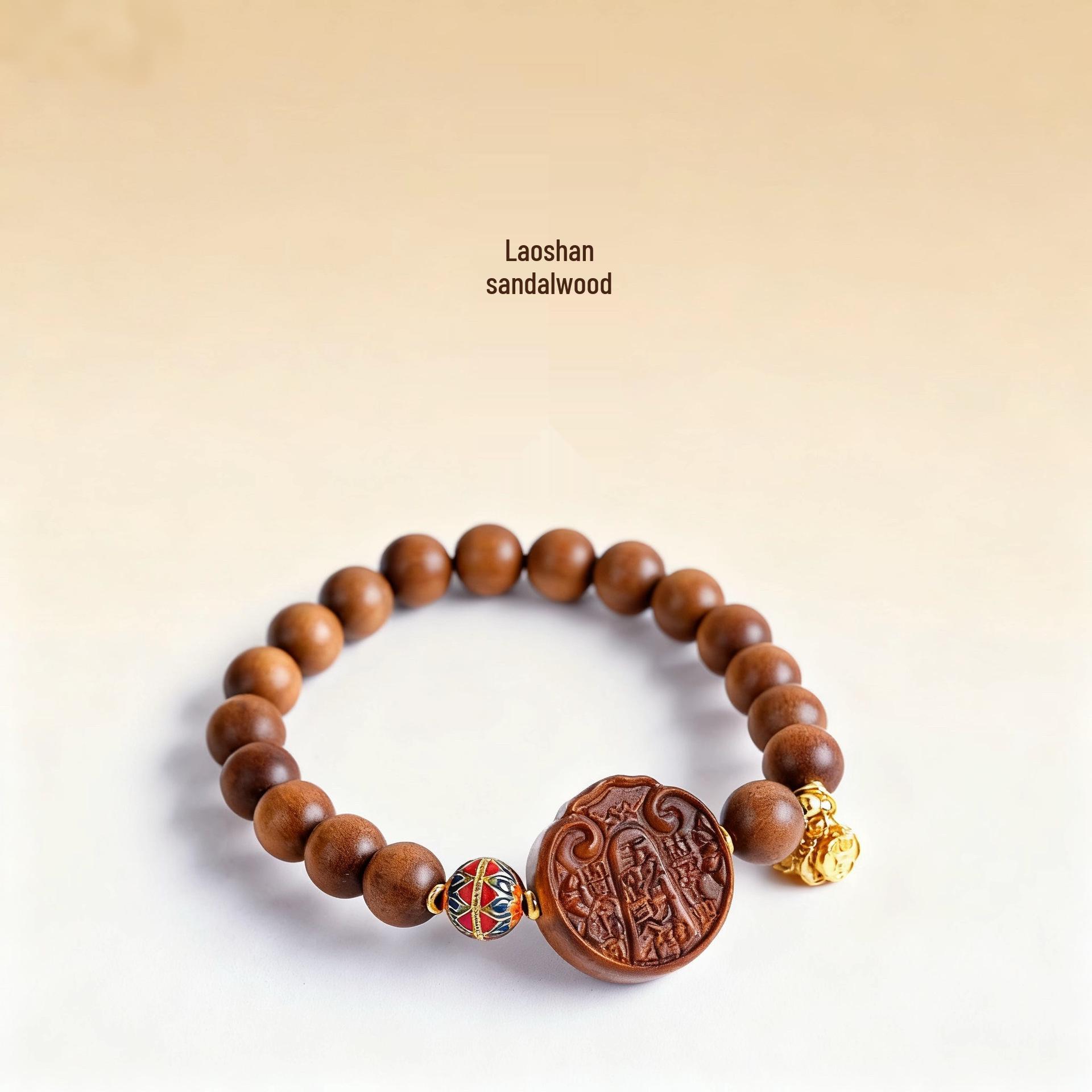 High-End Women s Sandalwood Bracelet: Five Gods of Wealth Design
High-End Women s Sandalwood Bracelet: Five Gods of Wealth Design