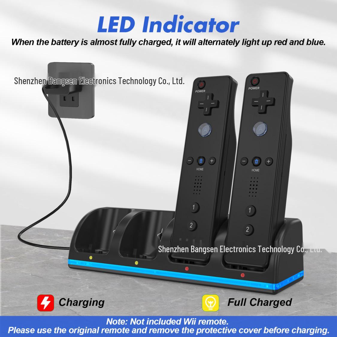Wii Quad-Battery Dock Charger for Wii Controllers with Blu-ray Support
Wii Quad-Battery Dock Charger for Wii Controllers with Blu-ray Support