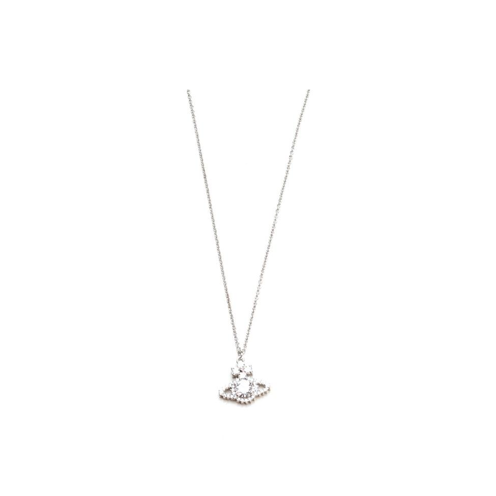 Vivienne Westwood Valentina Imitation Crystal Saturn Necklace Women necklace Silver Brass 6302011802P102P102 Box
Vivienne Westwood Valentina Imitation Crystal Saturn Necklace Women necklace Silver Brass 6302011802P102P102 Box