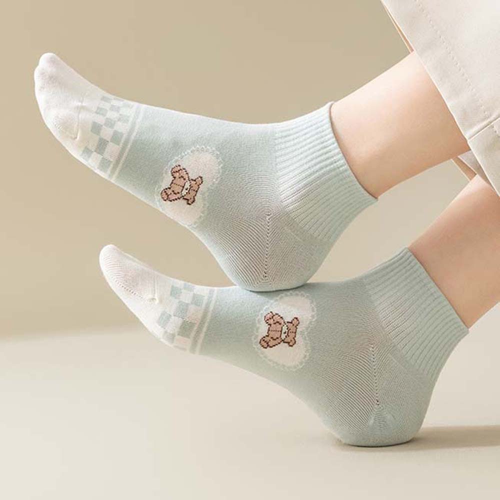 Короткие носки с медведем в корейском стиле, впитывающие пот, повседневные носки с мультяшным медведем, четыре сезона StyleA
Короткие носки с медведем в корейском стиле, впитывающие пот, повседневные носки с мультяшным медведем, четыре сезона StyleA