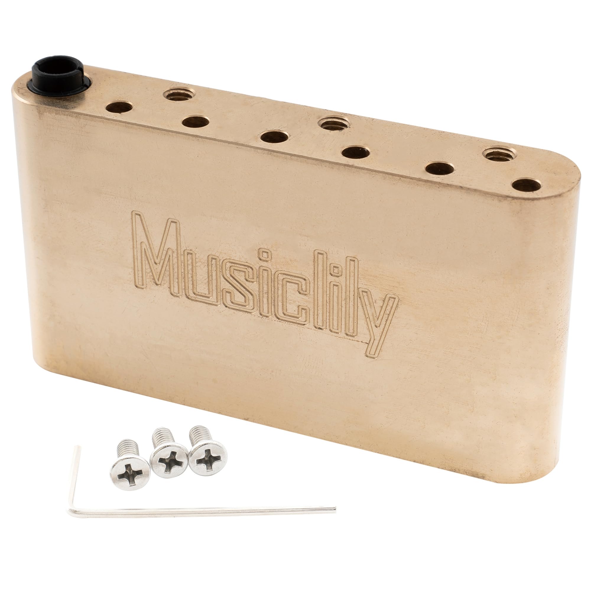 Musiclily Ultra Brass 40mm Tremolo Block String Pitch Wilkinson M Series Bridge for Strat Electric Guitar 10.5mm
Musiclily Ultra Brass 40mm Tremolo Block String Pitch Wilkinson M Series Bridge for Strat Electric Guitar 10.5mm