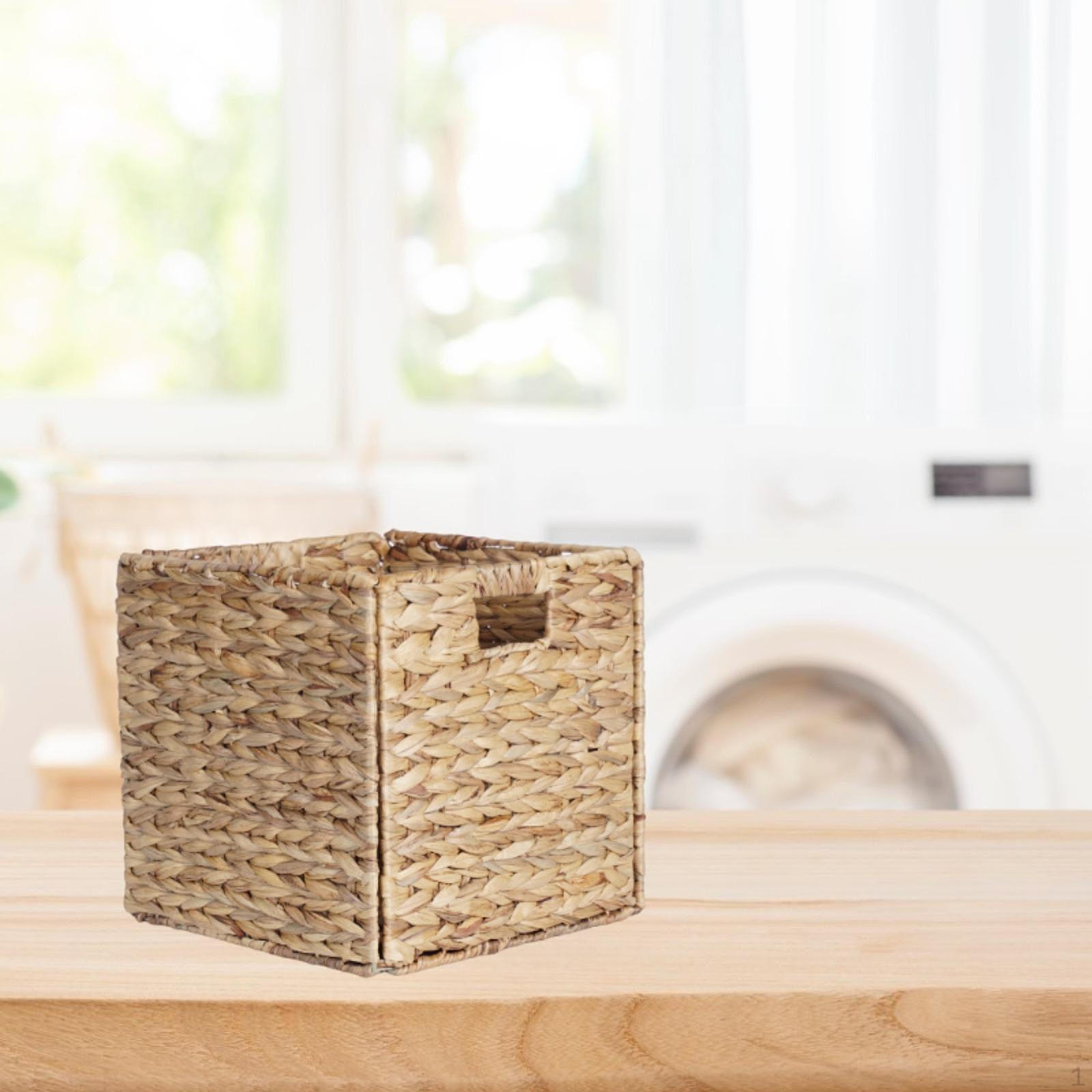 Складная корзина для хранения с ручками, плетеные кухонные контейнеры 25cmx25cmx25cm
Складная корзина для хранения с ручками, плетеные кухонные контейнеры 25cmx25cmx25cm