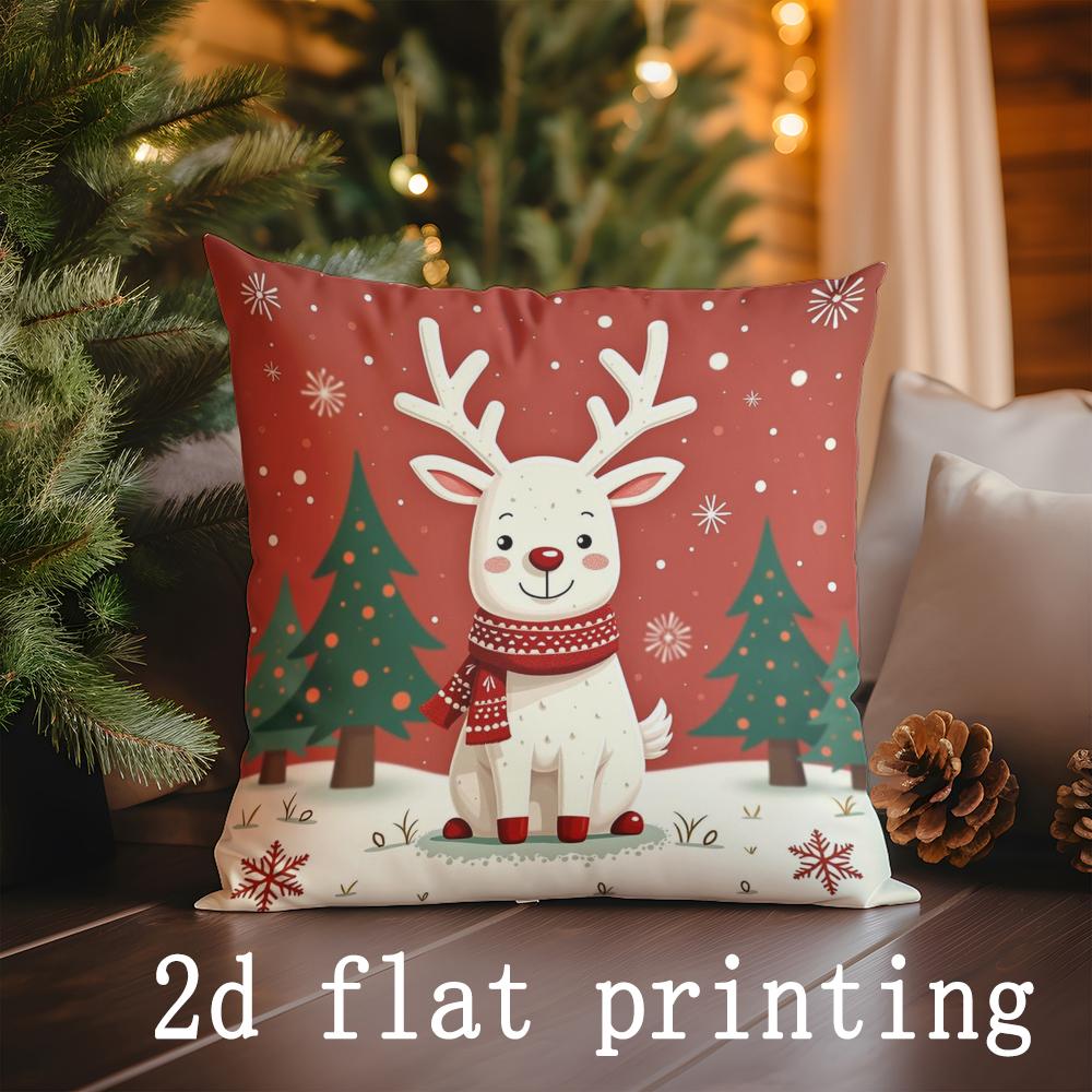Home Decor Santa and Reindeer Christmas Pillow Suitable For Sofa Bedroom Car Pillow Cover Cushion Rectangular Back Cushion 16x16Inch
Home Decor Santa and Reindeer Christmas Pillow Suitable For Sofa Bedroom Car Pillow Cover Cushion Rectangular Back Cushion 16x16Inch