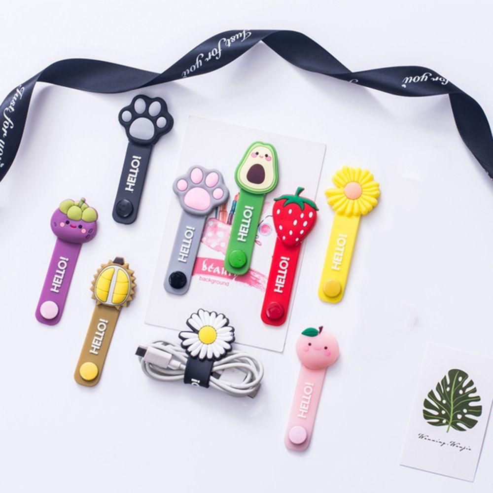 Fruit Flower Cable Winder Bookmark Cable Organizer Silicone Cable Winder Data Line Protector Clip
Fruit Flower Cable Winder Bookmark Cable Organizer Silicone Cable Winder Data Line Protector Clip