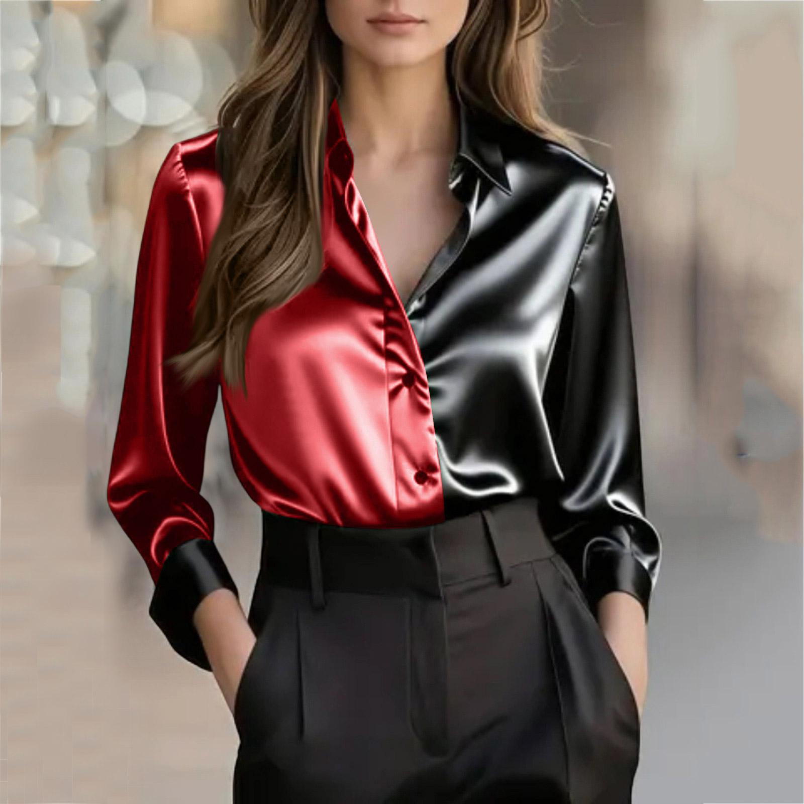 Elegant And Stylish Two-tone Collared Button-down Shirt For Women XL красный
Elegant And Stylish Two-tone Collared Button-down Shirt For Women XL красный