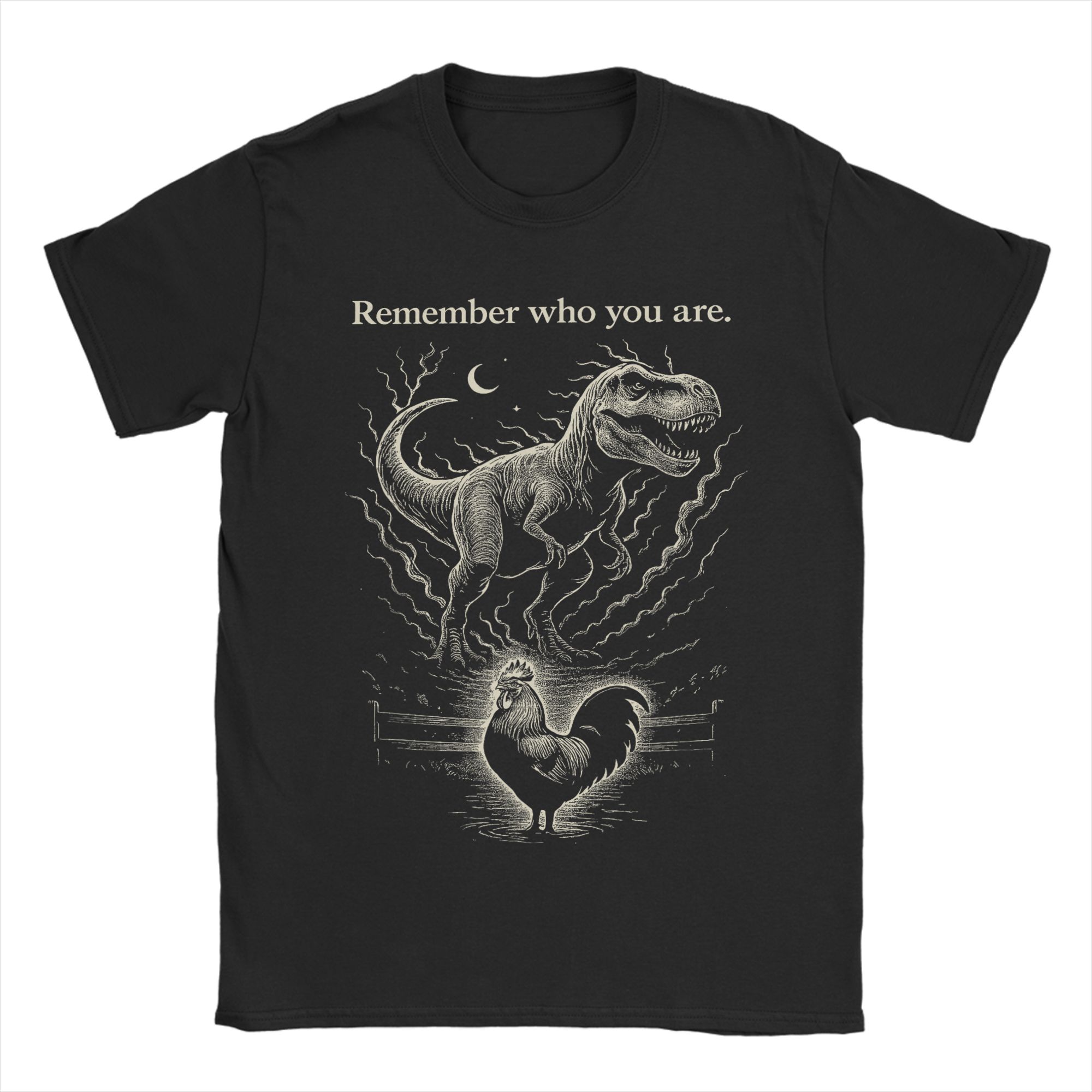 Unisexs Remember Who You are Funny Evolution Meme Chicken Dinosaur T Shirts Pure Cotton Clothing Novelty Short Sleeve Tee Shirt 4XL
Unisexs Remember Who You are Funny Evolution Meme Chicken Dinosaur T Shirts Pure Cotton Clothing Novelty Short Sleeve Tee Shirt 4XL