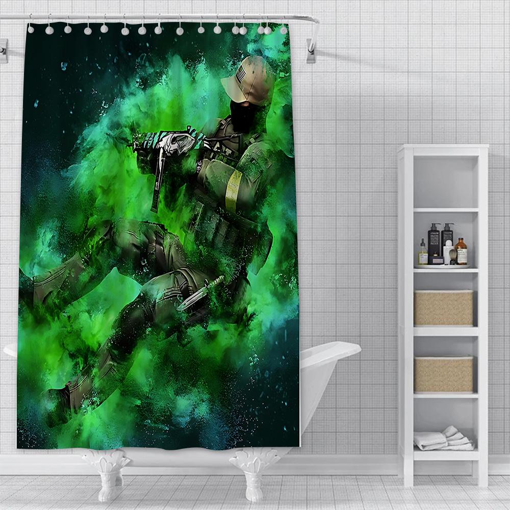Hot Game CSGO Shower Curtain Waterproof Polyester Fabric Paint Colorful Bath Curtains Home Bathroom Decor Curtain With Hook YL90x180cm
Hot Game CSGO Shower Curtain Waterproof Polyester Fabric Paint Colorful Bath Curtains Home Bathroom Decor Curtain With Hook YL90x180cm