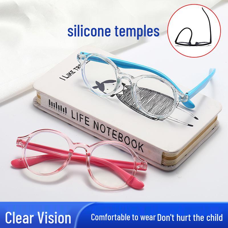 Children s Korean Style Silicone Blue Light Blocking Glasses - Two-Color Frames for Boys & Girls. Perfect for Online Classes & Eye Protection.
Children s Korean Style Silicone Blue Light Blocking Glasses - Two-Color Frames for Boys & Girls. Perfect for Online Classes & Eye Protection.