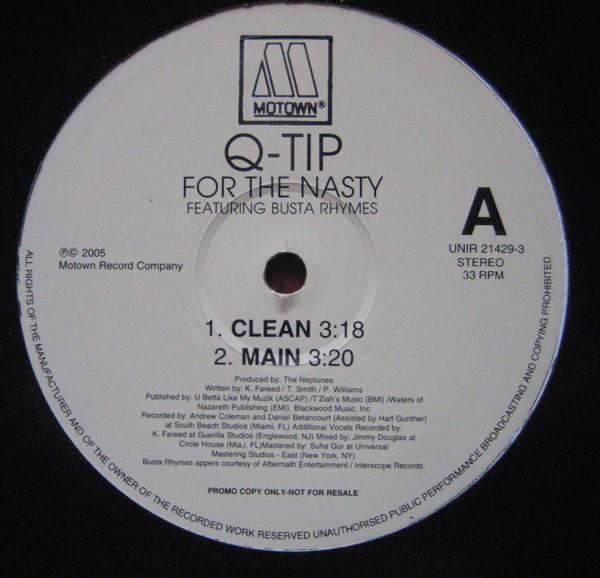 12inch Record Q-TIP, BUSTA RHYMES - For The Nasty UNIR214293 Motown 2005 US Rap & Hip-Hop/R&B Used
12inch Record Q-TIP, BUSTA RHYMES - For The Nasty UNIR214293 Motown 2005 US Rap & Hip-Hop/R&B Used