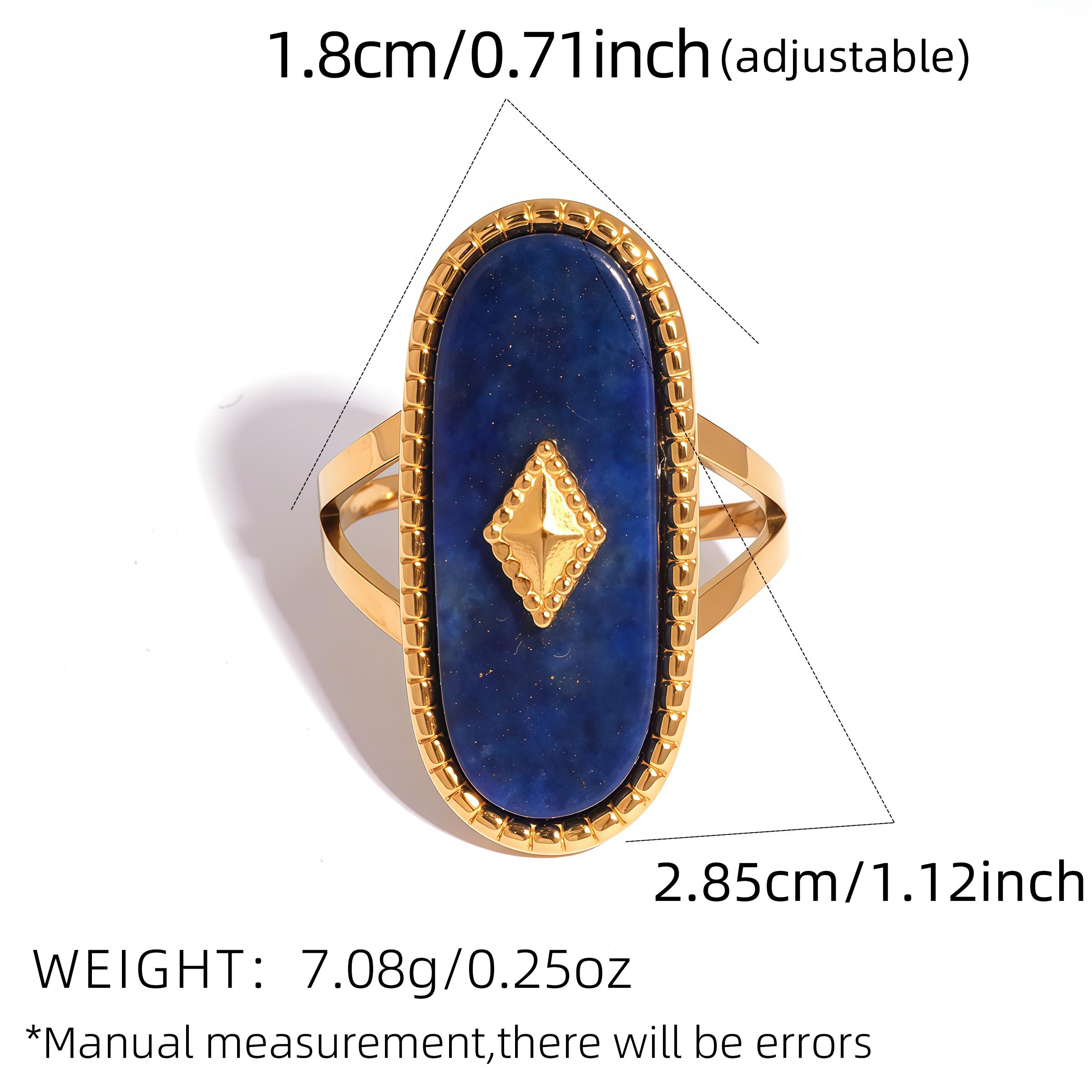 Fashion Nature Stone Stainless steel Ring Oval Alpaca Rings For Women Adjustable Stacked Rings Ladies Zircon Gifts For Her resizable
Fashion Nature Stone Stainless steel Ring Oval Alpaca Rings For Women Adjustable Stacked Rings Ladies Zircon Gifts For Her resizable