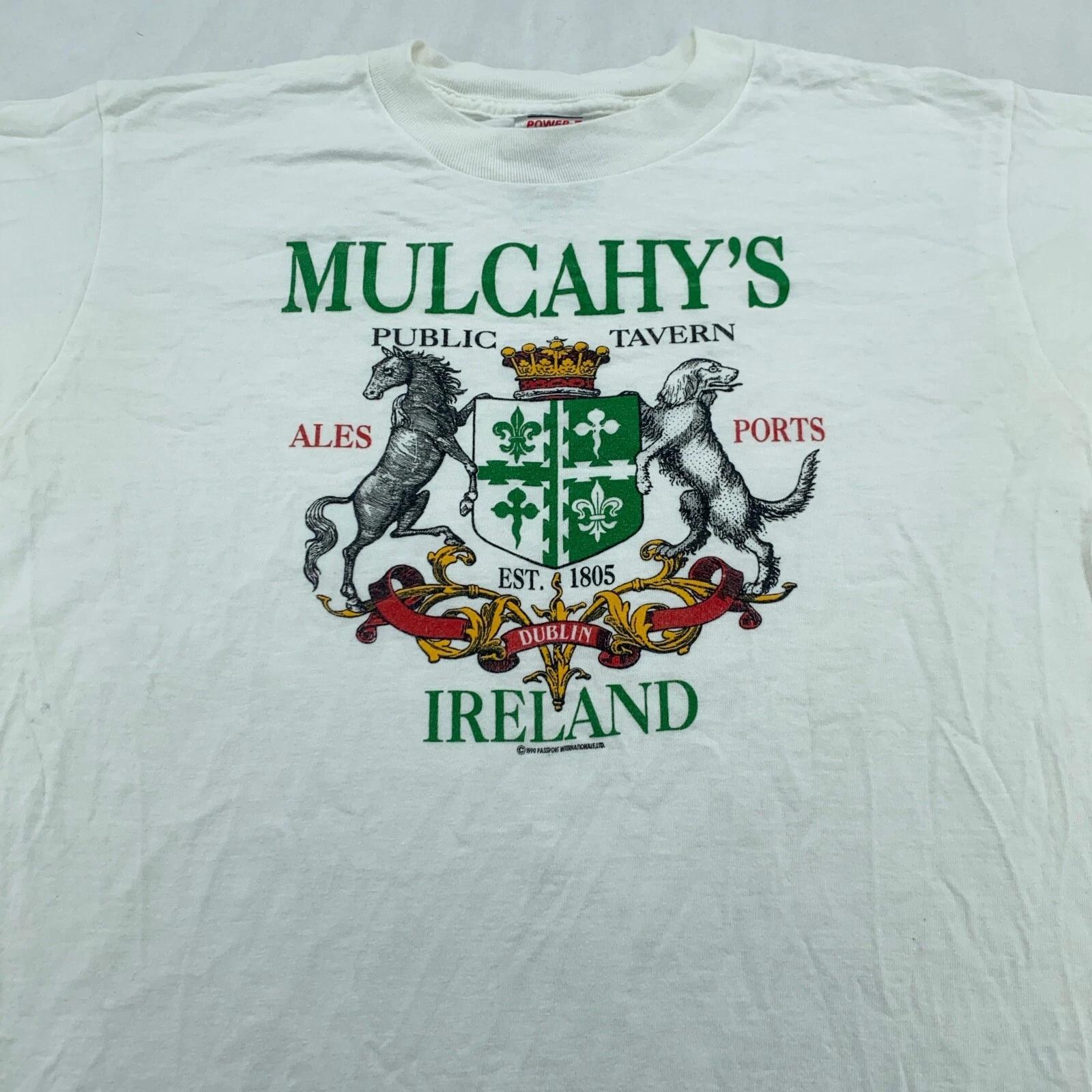 vtg 90s MULCAHY’S IRELAND BAR T-Shirt MEDIUM ales beer wine 4XL
vtg 90s MULCAHY’S IRELAND BAR T-Shirt MEDIUM ales beer wine 4XL