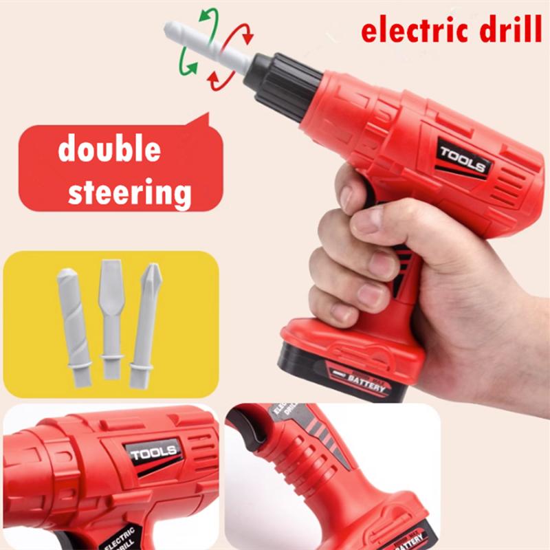 Детский набор инструментов для ролевых игр, инструменты для ремонта, игрушки, электрические инструменты для ремонта, электрическая дрель, бензопила без батареи
Детский набор инструментов для ролевых игр, инструменты для ремонта, игрушки, электрические инструменты для ремонта, электрическая дрель, бензопила без батареи