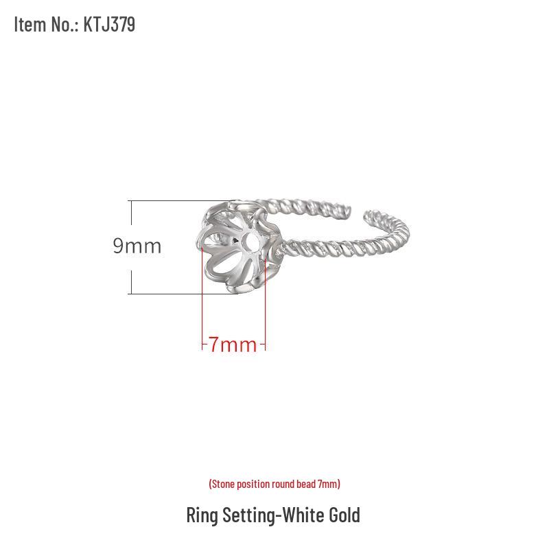 925 Sterling Silver Ring Setting for Women - DIY Amber/Pearl, Size 7*8*10, 7*9*12
925 Sterling Silver Ring Setting for Women - DIY Amber/Pearl, Size 7*8*10, 7*9*12