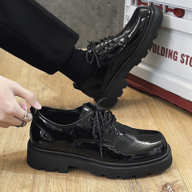 Derby shoes square head leather shoes men s spring and autumn new low-top small leather shoes casual shoes big head leather shoes live broadcast 44
Derby shoes square head leather shoes men s spring and autumn new low-top small leather shoes casual shoes big head leather shoes live broadcast 44