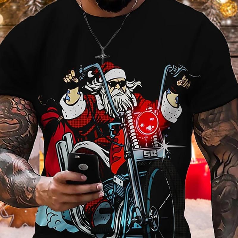 Чоловіча різдвяна футболка з короткими рукавами. Тенденційна мода Y2K. Чоловічий топ великого розміру. Чоловіча вінтажна футболка з 3D принтом і короткими рукавами. 6XL
Чоловіча різдвяна футболка з короткими рукавами. Тенденційна мода Y2K. Чоловічий топ великого розміру. Чоловіча вінтажна футболка з 3D принтом і короткими рукавами. 6XL