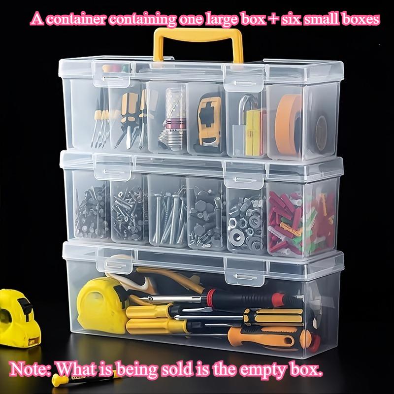 Professional Tool Organizer Set,Transparent Parts Storage with Dividers-Portable Case for Screws,Wrenches & DIY Hardware
Professional Tool Organizer Set,Transparent Parts Storage with Dividers-Portable Case for Screws,Wrenches & DIY Hardware