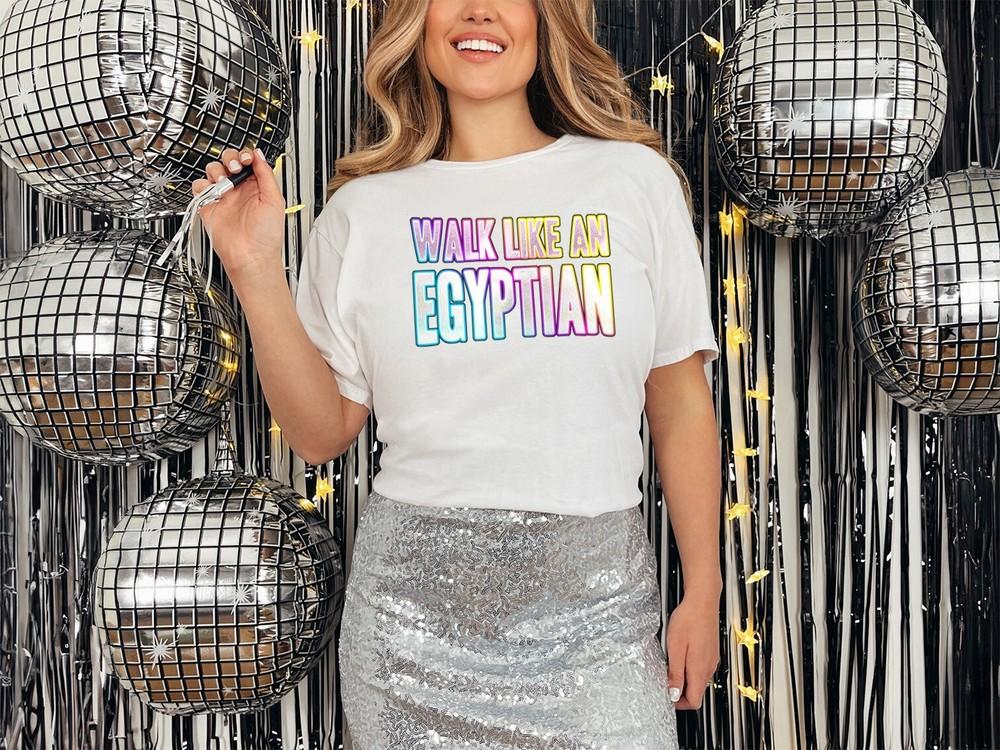 Футболка Walk Like An Egyptian Фанковый принт Маскарадные браслеты Выходные Вечеринка в стиле 80-х S
Футболка Walk Like An Egyptian Фанковый принт Маскарадные браслеты Выходные Вечеринка в стиле 80-х S