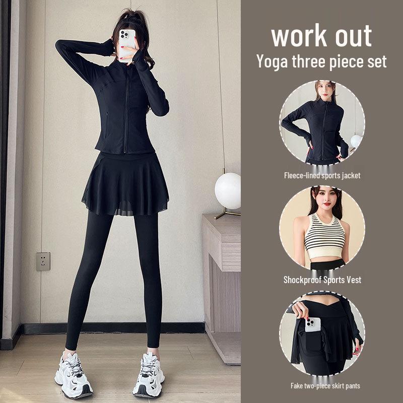 Women s 2024 Fleece-Lined Fitness Set: Autumn/Winter Jacket & Skort for Running, Hiking, Tennis, and Yoga. L (Bust, Hip Reference)
Women s 2024 Fleece-Lined Fitness Set: Autumn/Winter Jacket & Skort for Running, Hiking, Tennis, and Yoga. L (Bust, Hip Reference)