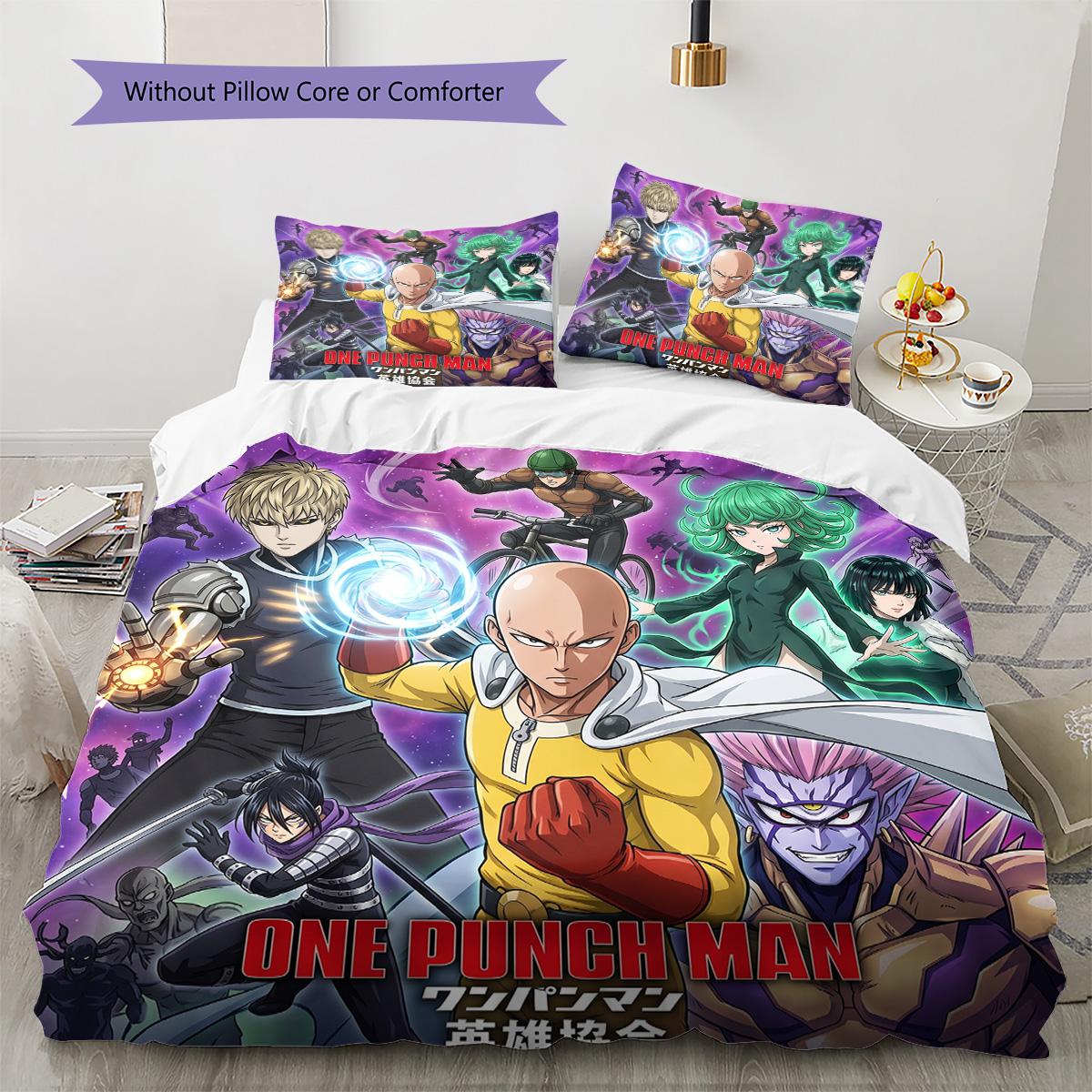 One Punch Man Patterned Pillowcase & Duvet Cover Set Anime Style Gift for Enthusiasts Bedroom Bedding Decor Set YUN6518 135x200cm
One Punch Man Patterned Pillowcase & Duvet Cover Set Anime Style Gift for Enthusiasts Bedroom Bedding Decor Set YUN6518 135x200cm