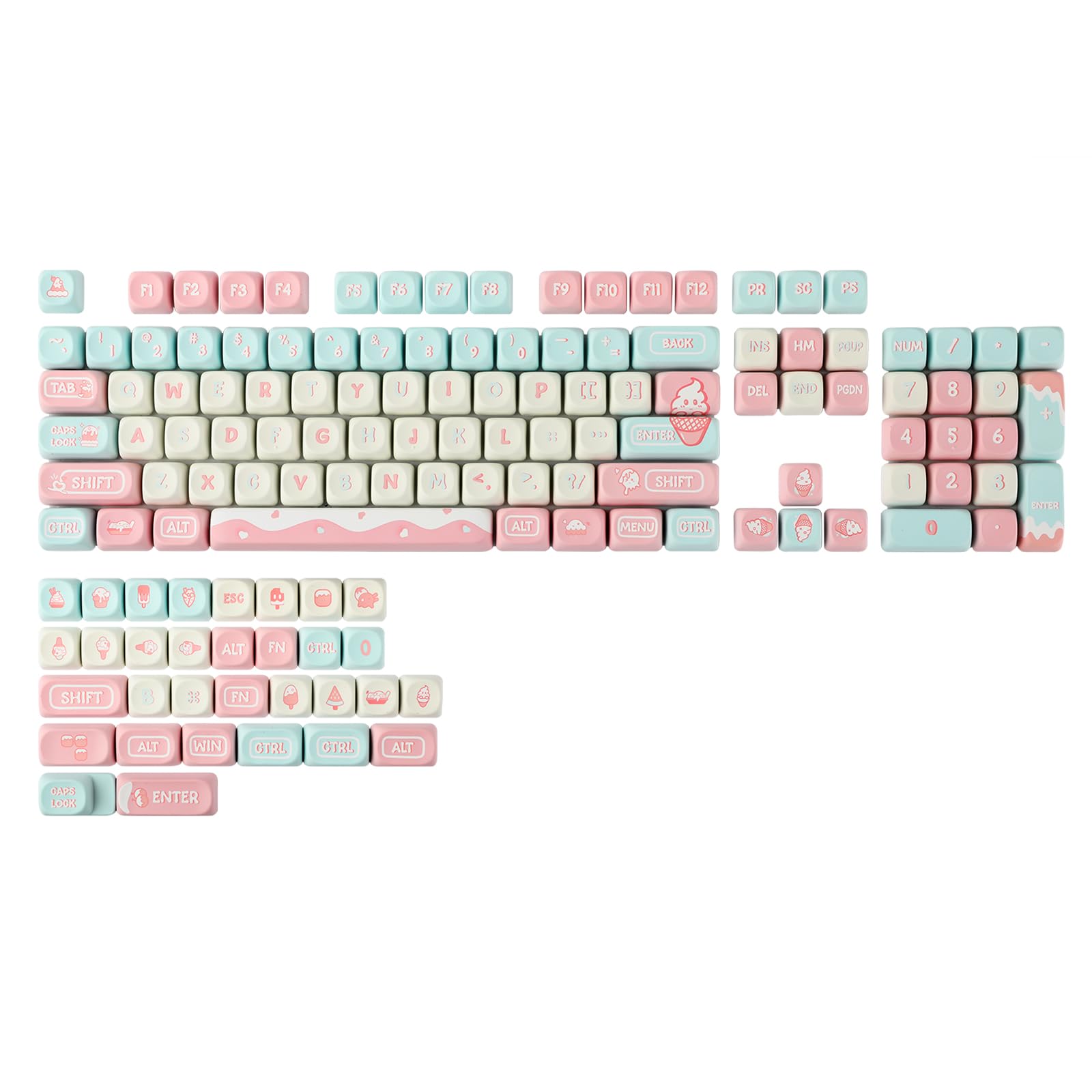 KiiBOOM Ice Cream Dream MOA Profile Keycap Set 136 Keys PBT Custom Keycaps for ANSI Layout MX Switch Gaming Механічна клавіатура
KiiBOOM Ice Cream Dream MOA Profile Keycap Set 136 Keys PBT Custom Keycaps for ANSI Layout MX Switch Gaming Механічна клавіатура