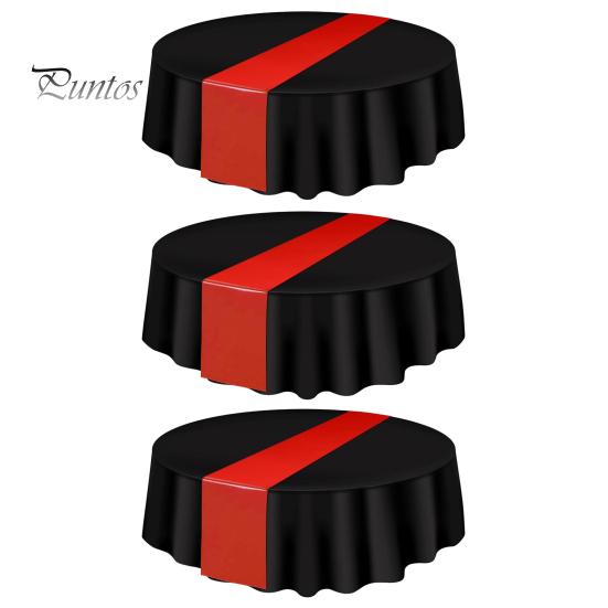 3 шт. Одноразова пластикова скатертина 84 дюйми Водонепроникна Стійка до плям Настільник Кругла Скатертина для обіднього столу для Вечірок Заходів Різдва Випускного червоний/чорний
3 шт. Одноразова пластикова скатертина 84 дюйми Водонепроникна Стійка до плям Настільник Кругла Скатертина для обіднього столу для Вечірок Заходів Різдва Випускного червоний/чорний