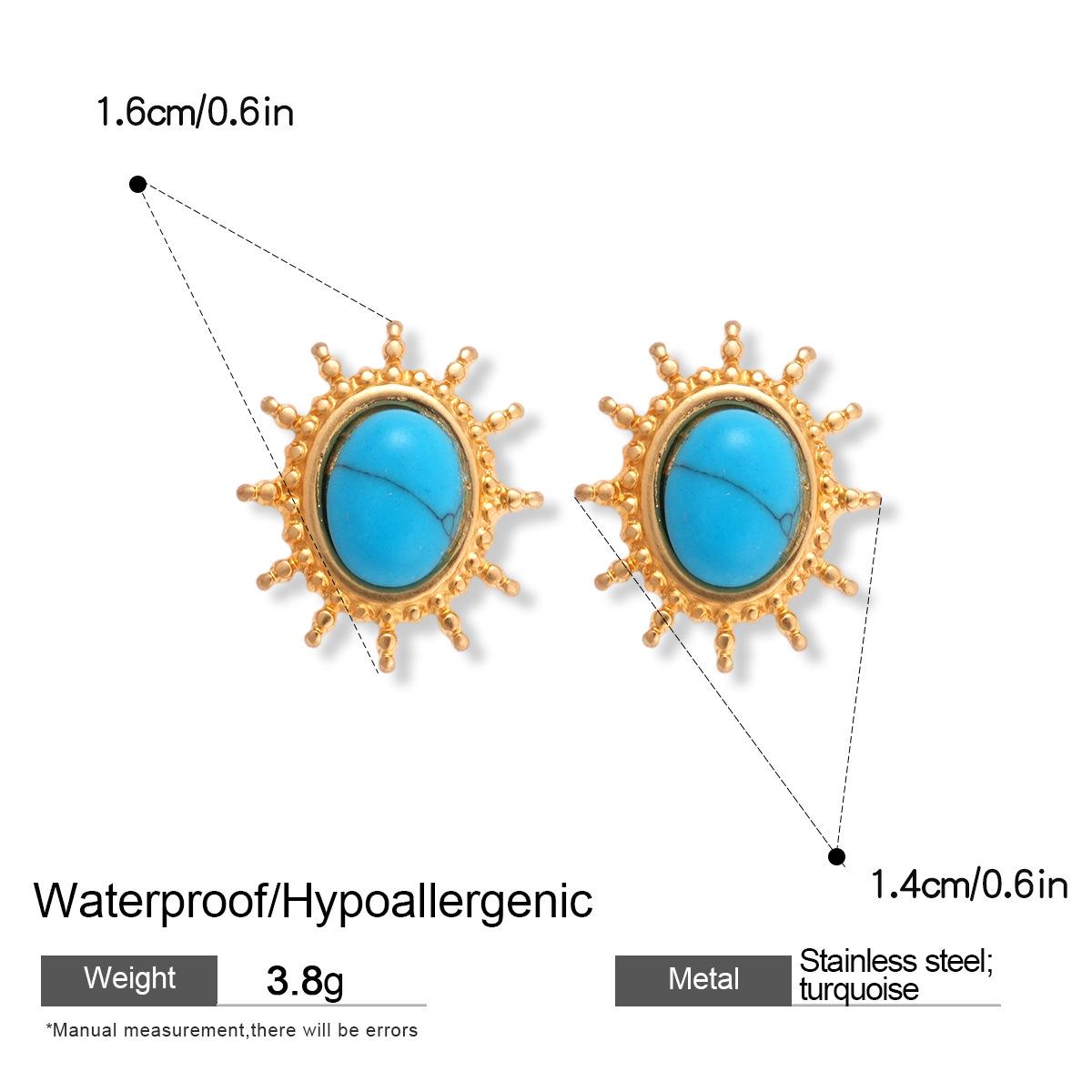 Винтажные серьги-пусеты из нержавеющей стали бирюзового цвета - Простой, роскошный, высококлассный дизайн
Винтажные серьги-пусеты из нержавеющей стали бирюзового цвета - Простой, роскошный, высококлассный дизайн