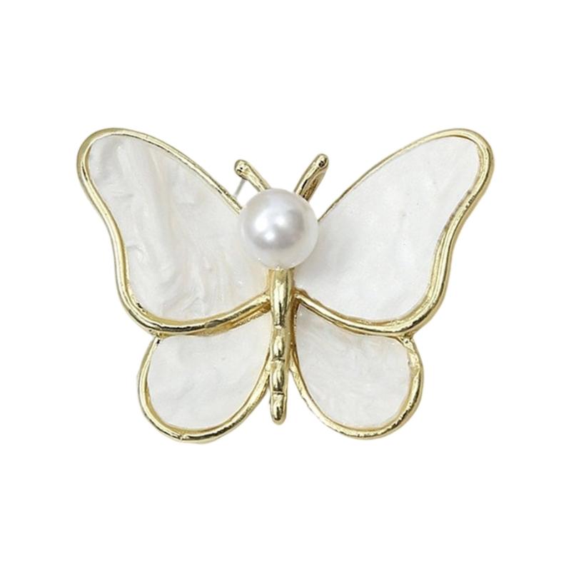 Delicate Butterfly Shape Brooch With Pearls Detail Sturdy Clasp Portable Metal Alloy Fashion Pin белый
Delicate Butterfly Shape Brooch With Pearls Detail Sturdy Clasp Portable Metal Alloy Fashion Pin белый