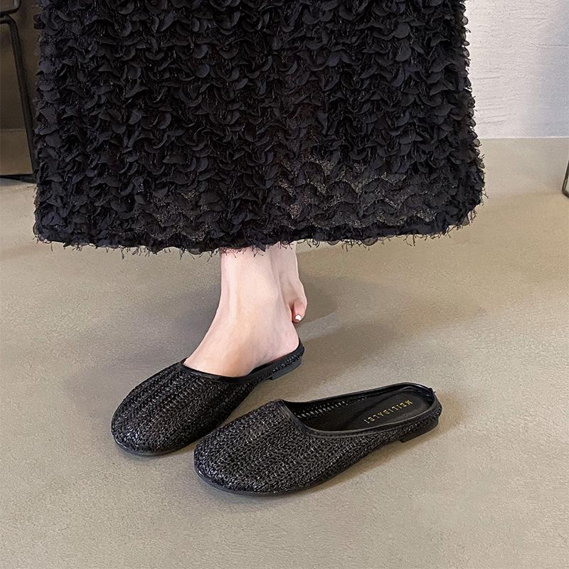 Holiday style bag head woven half slippers women s 2025 summer new wear breathable round head lazy cool slippers 35 чёрный
Holiday style bag head woven half slippers women s 2025 summer new wear breathable round head lazy cool slippers 35 чёрный