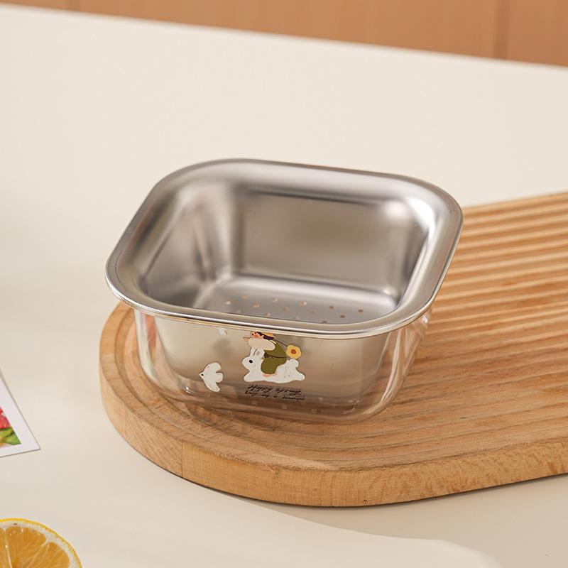 Kitchen Household Special Drain Basket Washing Vegetable Basket Stainless Steel Dense Hole Double-layer Filter Drop-resistant
Kitchen Household Special Drain Basket Washing Vegetable Basket Stainless Steel Dense Hole Double-layer Filter Drop-resistant