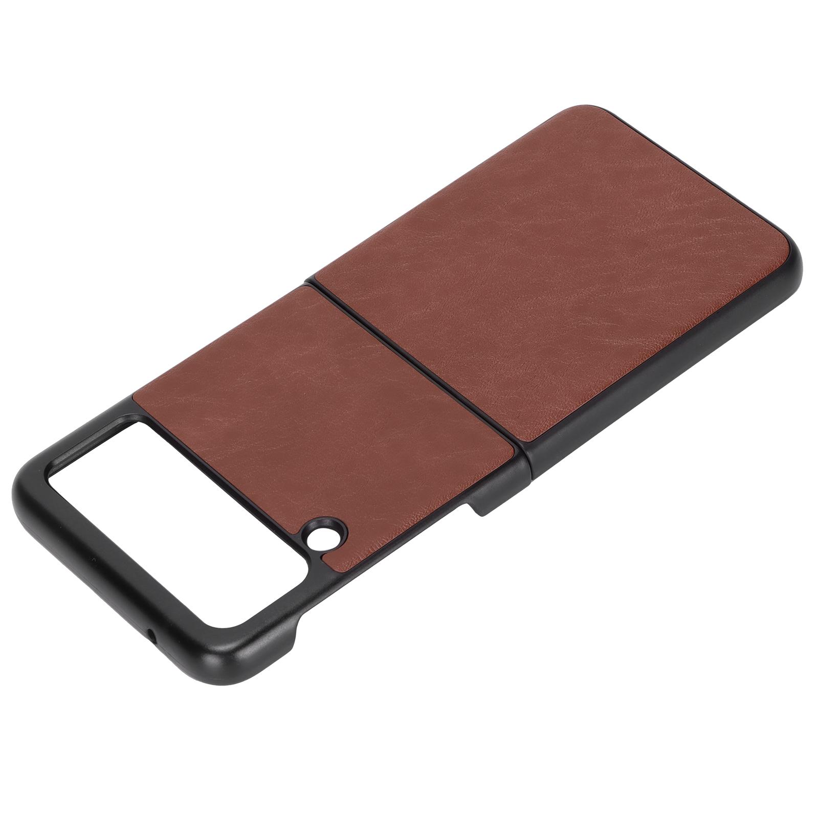 Leather Case for Samsung Galaxy Z Flip 3 Mobile Phone Anti Scratch Shockproof Cover коричневий
Leather Case for Samsung Galaxy Z Flip 3 Mobile Phone Anti Scratch Shockproof Cover коричневий