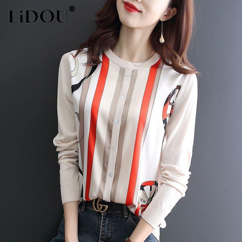 Spring Autumn New Printing Fashion Round Neck Long Sleeve Knitting Cardigan Women Casual Vintage Elegant Korean Style Tops XXL абрикосовий
Spring Autumn New Printing Fashion Round Neck Long Sleeve Knitting Cardigan Women Casual Vintage Elegant Korean Style Tops XXL абрикосовий