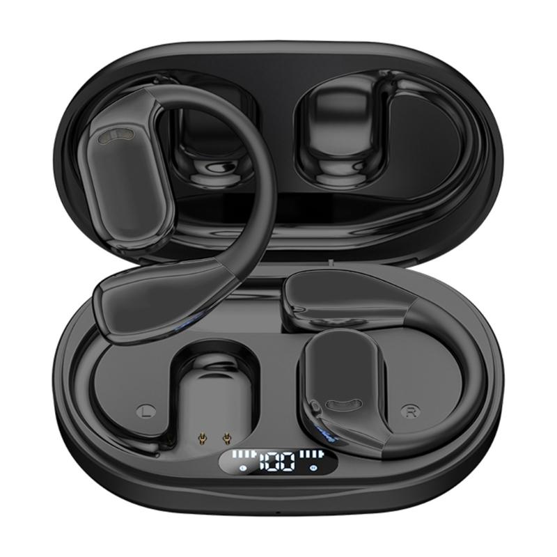 Wireless Earbuds Bluetooth-compatible Earphones Wireless Charging Case Digital Display IPX5 Waterproof Earhook Headphone чорний
Wireless Earbuds Bluetooth-compatible Earphones Wireless Charging Case Digital Display IPX5 Waterproof Earhook Headphone чорний