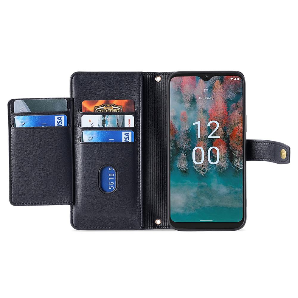For Nokia G42 Case Zipper Wallet Leather Shockproof Phone Cover with Long and Short Strap Black
For Nokia G42 Case Zipper Wallet Leather Shockproof Phone Cover with Long and Short Strap Black