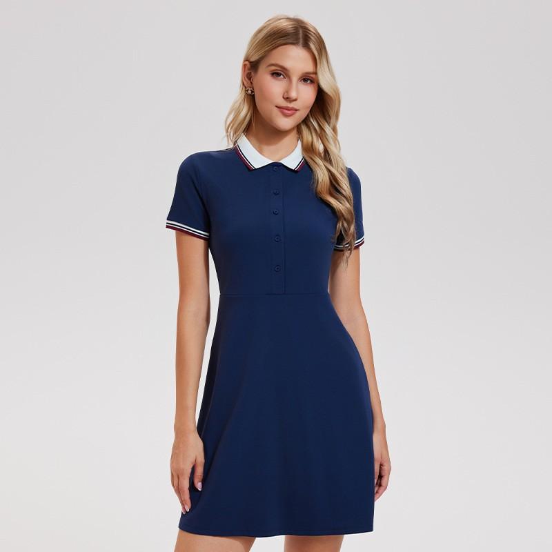 Tennis Dress Girls Short-sleeved Fashionable Sports Style Stitching Waist Closing Slimming Quick-drying Preppy Summer XL темно-синий
Tennis Dress Girls Short-sleeved Fashionable Sports Style Stitching Waist Closing Slimming Quick-drying Preppy Summer XL темно-синий